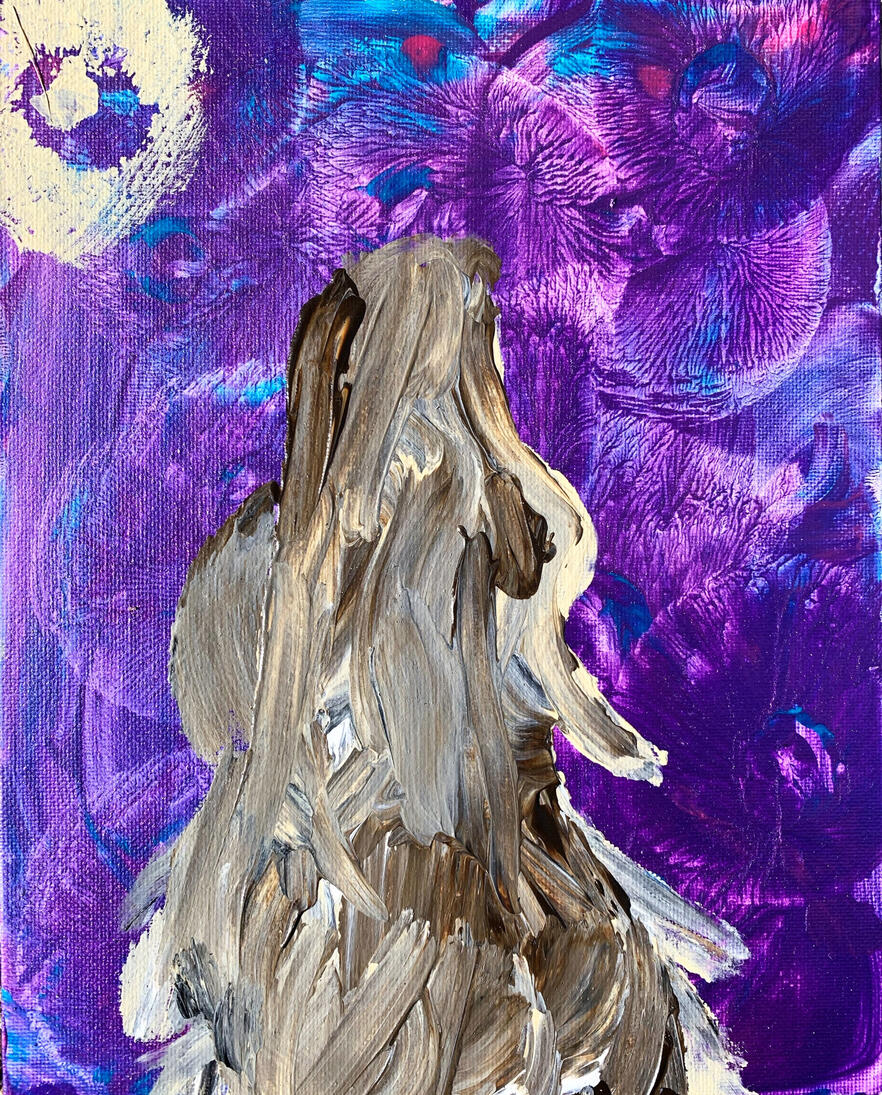 Ditties Paintings #46 Wolfie $500 Prints $20