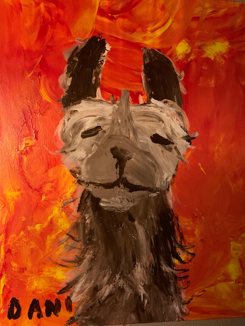 Ditties Paintings #13 Llama Version 1