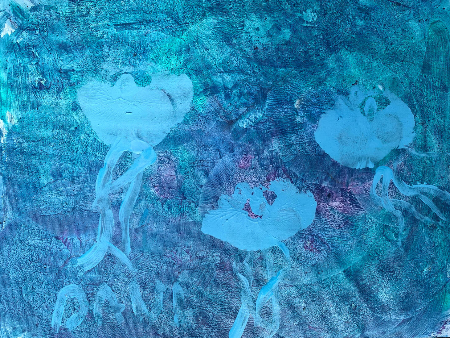 Ditties Paintings #48 JellyFish $500 Prints $20